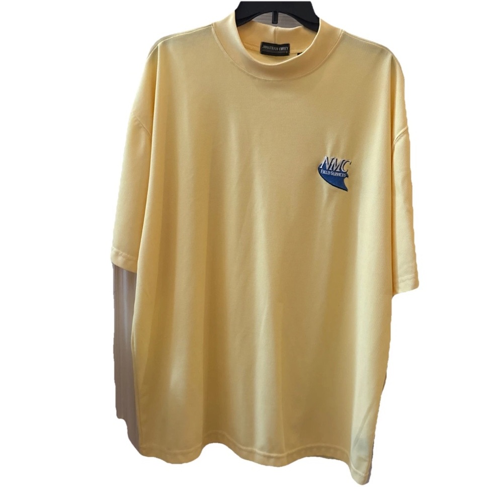 Jonathan Corey Shirt Mens XL Short Sleeve Butter Yellow